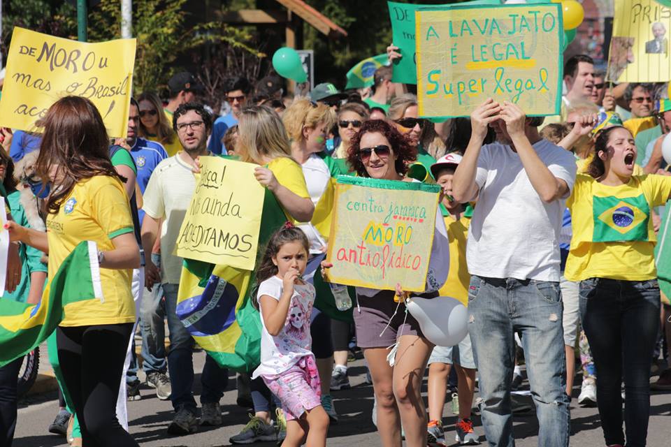 Manifestação em Canela