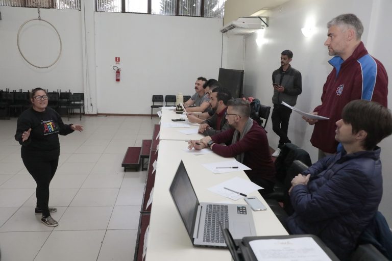 Foto produção Desfile de Natal