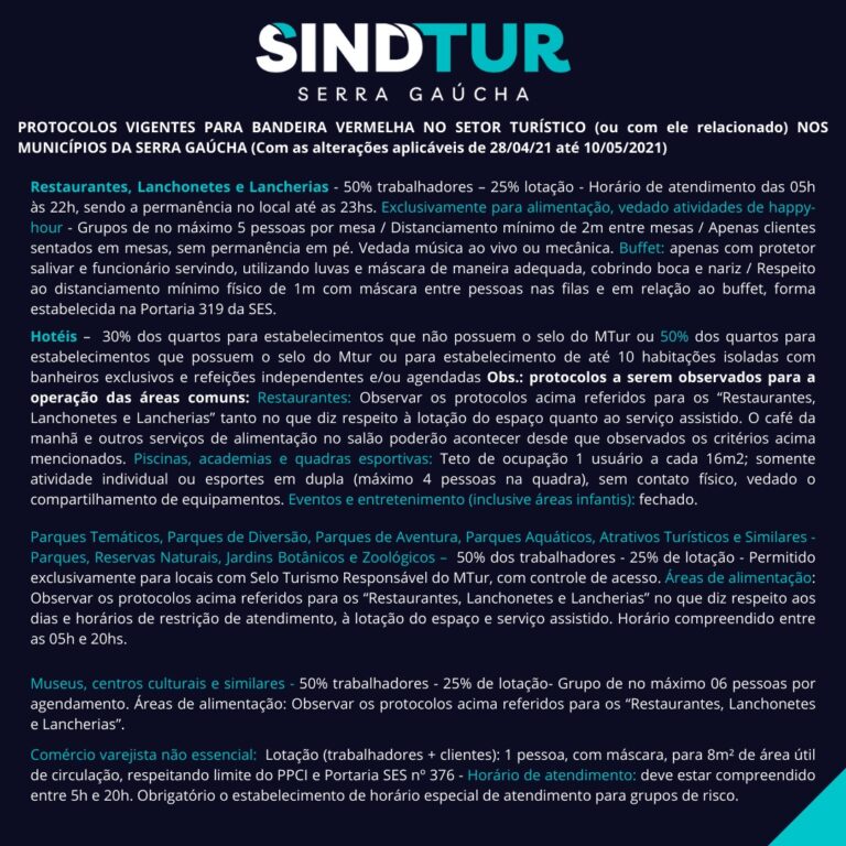 Foto Protocolos Sindtur Serra Gaucha