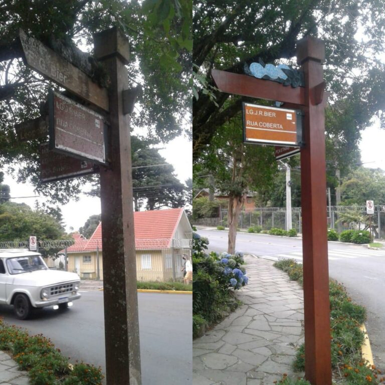 Prefeitura vai recuperar postes e pintura de nomes das ruas
