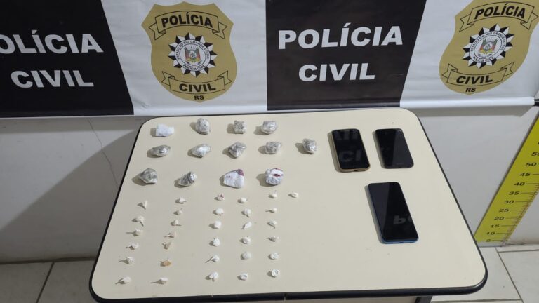 POLÍCIA CIVIL PRENDE SUSPEITO DE TRÁFICO DE DROGAS EM GRAMADO
