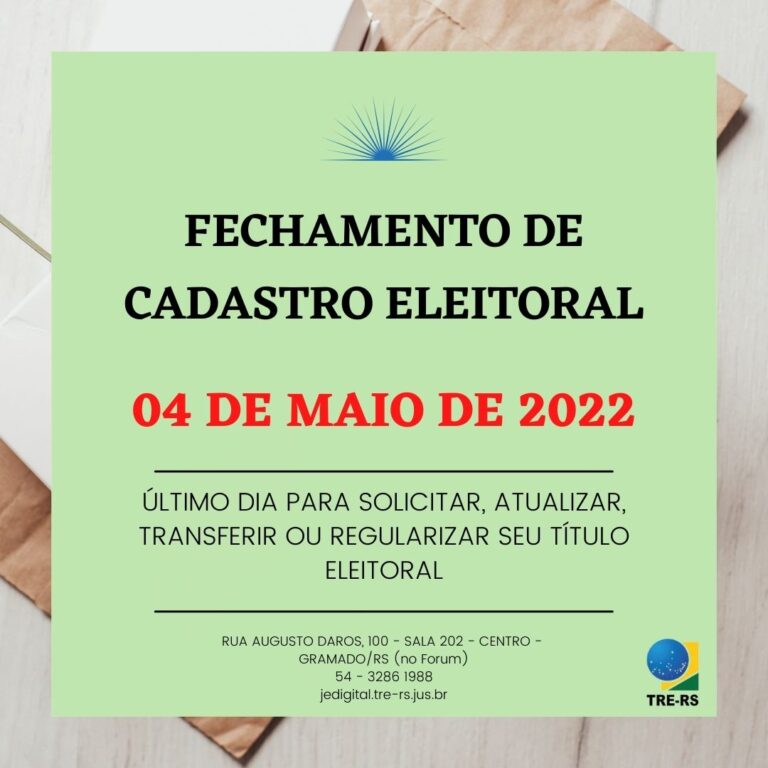 cadastro eleitoral