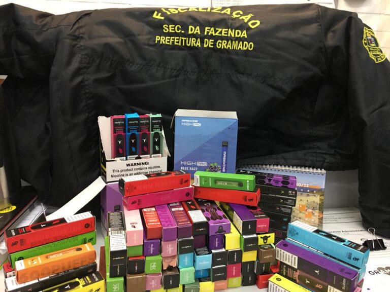 Apreensão cigarros eletrônicos