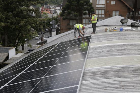 Instalação de energia solar na Câmara