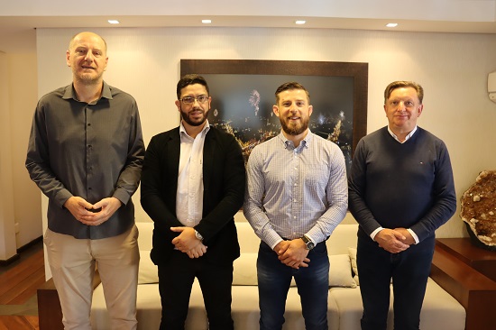 Prof Daniel, Wendel, Renan e Celso