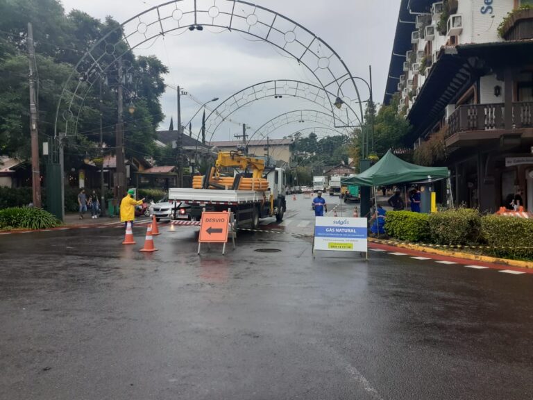 Foto Sulgas obra em Gramado