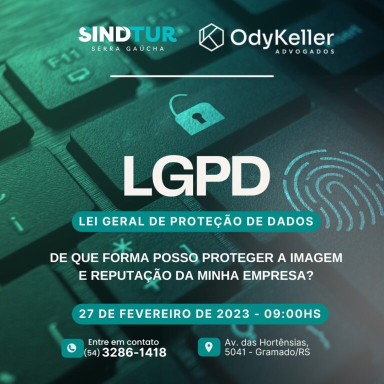 Foto imagem workshop Sindtur LGPD