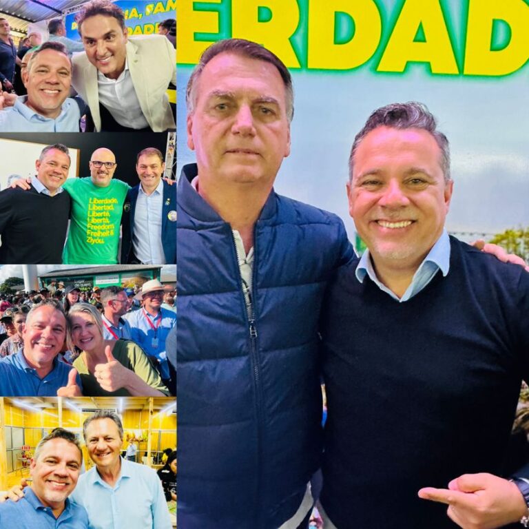 Foto presidente PL com Bolsonaro