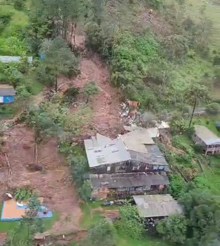 Foto familia soterrada em Canela