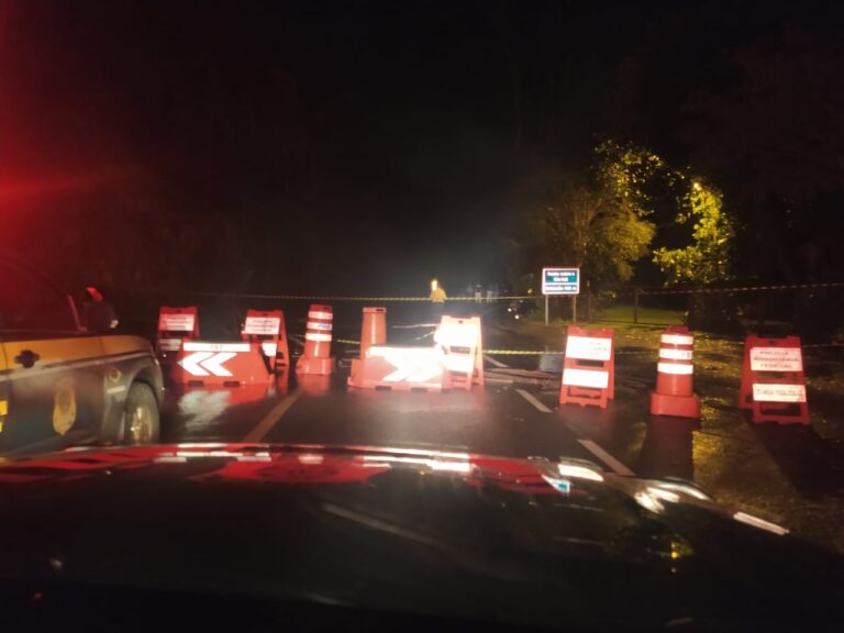 Foto ponte rio cai bloqueada maio 2024