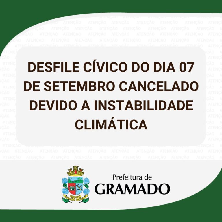 Foto desfile civico cancelado