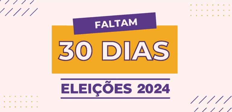 Foto faltam 30 dias para as eleições 2024