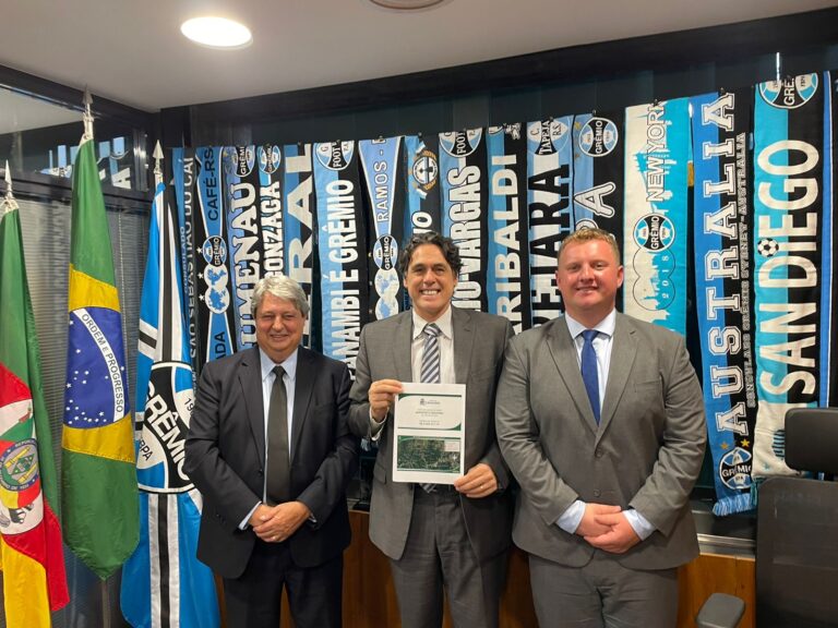 Foto Brasília 2 Prefeito Nestor, Dep Danrlei e Lucas Roldo