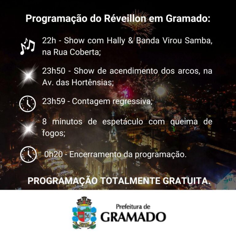 Foto Réveillon em Gramado terá show musical
