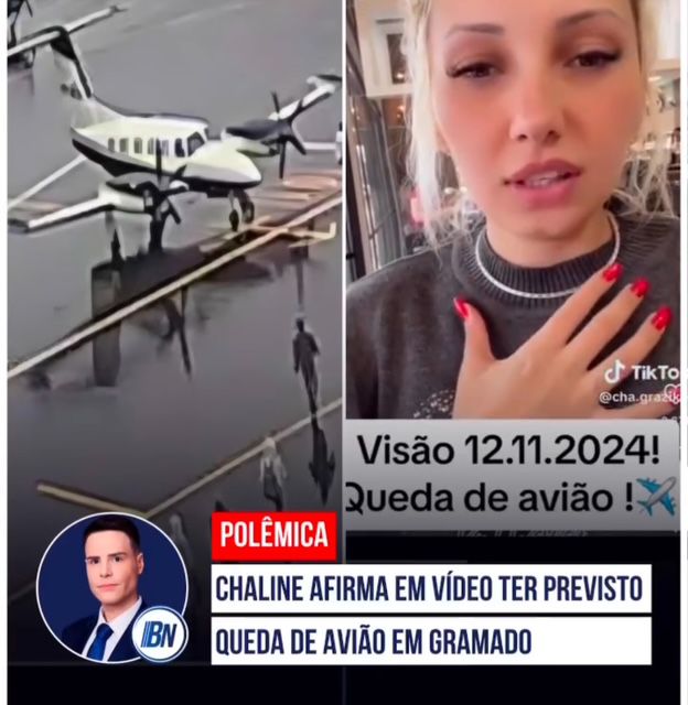 Foto previsão sobre queda do avião