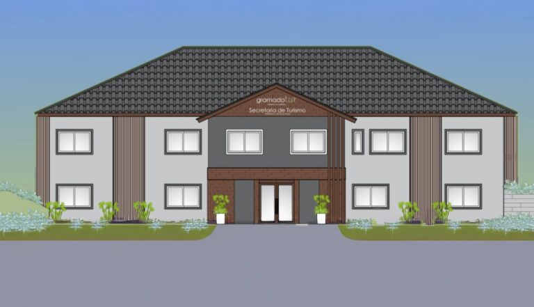 Foto Projeto fachada no sede Turismo e Gramadotur