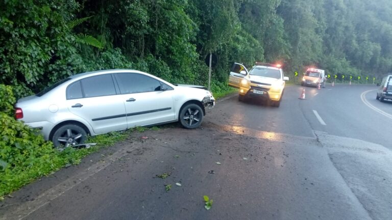 Foto Curva do S na ERS 115 faz mais uma vítima de saída de pista