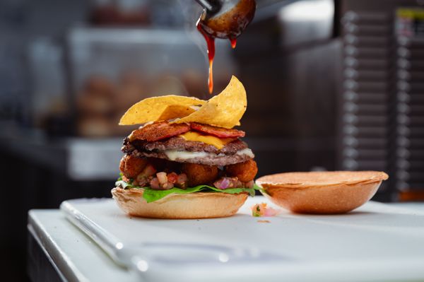 Foto hamburger hard rock