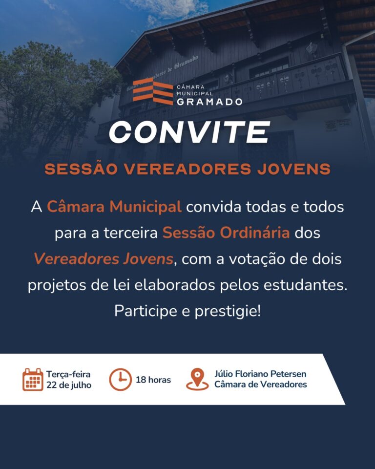 Vereadores Jovens votarão projetos sobre inclusão e saúde do adolescente na próxima sessão ordinária