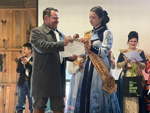 Foto Gabriela e Santini