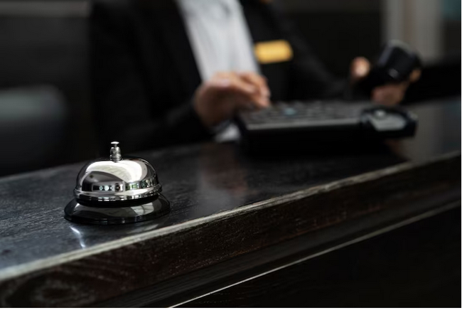 Foto recepção de hotel