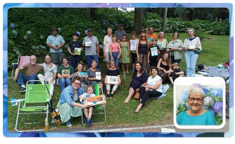 Encontro Gramado Natural com colagem de foto Lisete