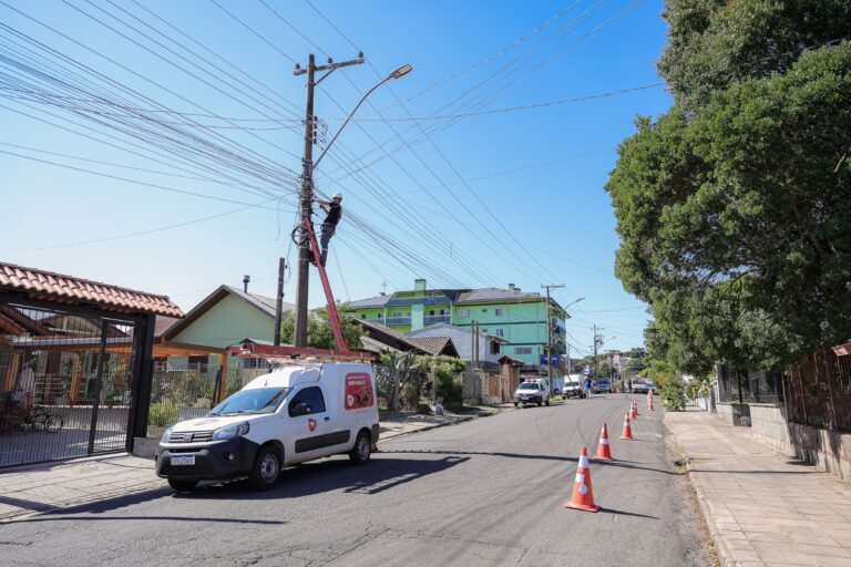 Operação Poste Limpo retira quase uma tonelada de fios no Parque do Lago - Júlio Dias