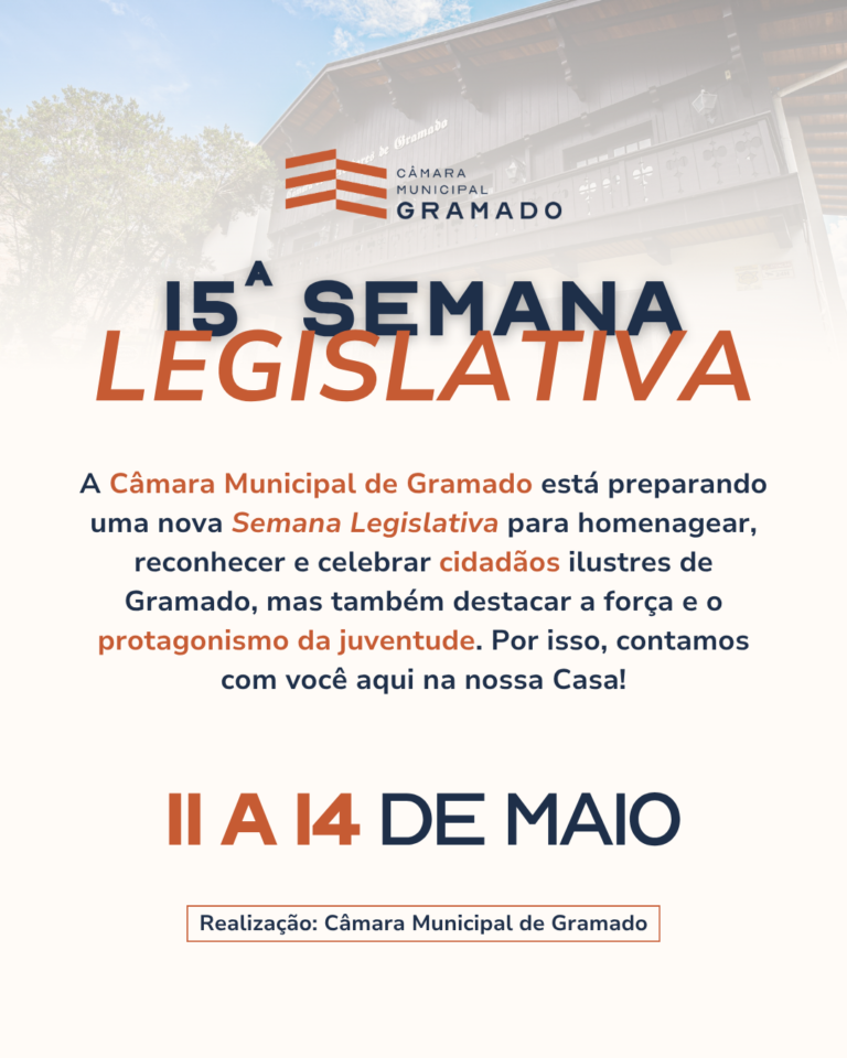 15ª Semana Legislativa